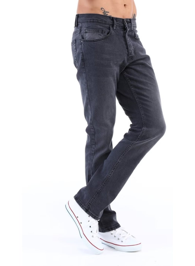 Cedy Denim بنطلون جينز رجالي بقصة واسعة وساق خنزير بخصر مرتفع مقاس C336 - Image 2
